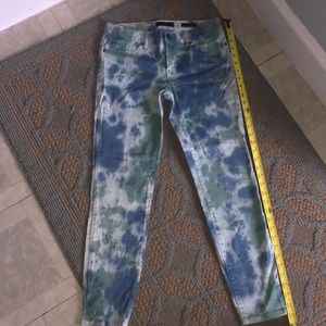 Tie-dyed stretch jeans by Jessica Simpson